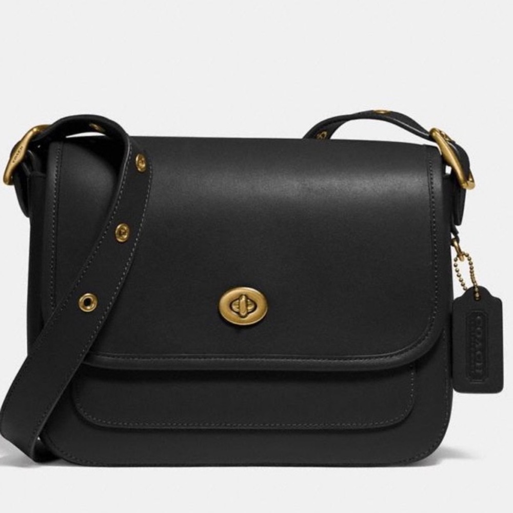 Coach rambler glovetanned leather crossbody bag